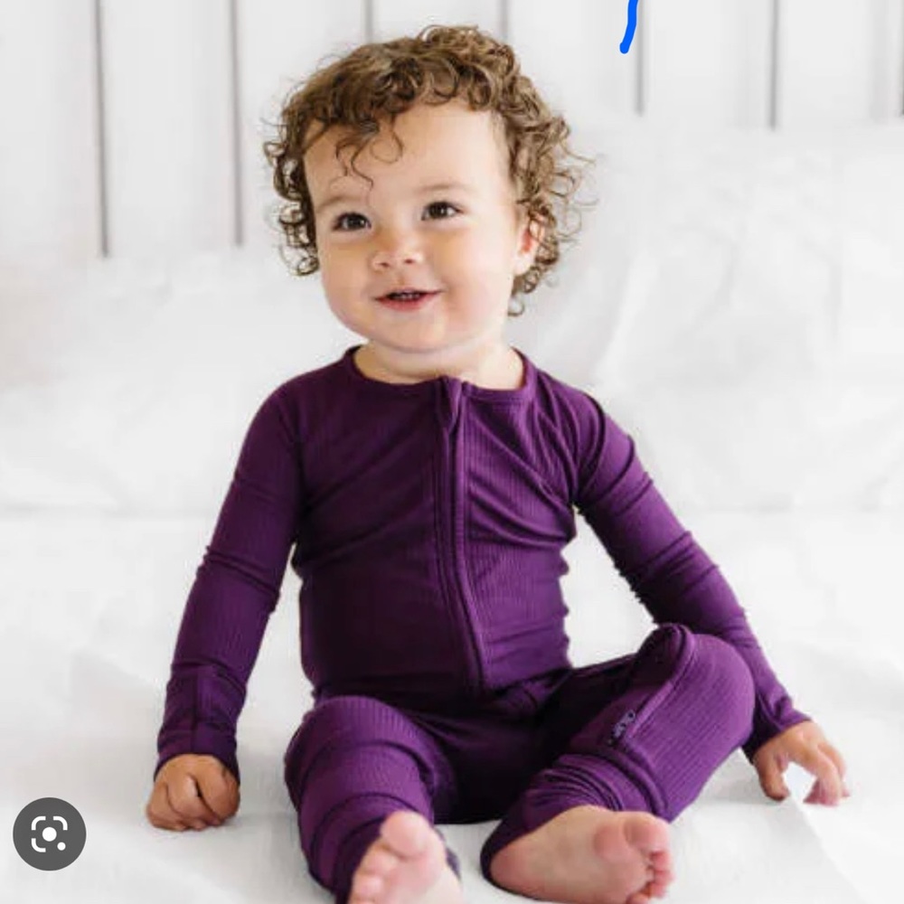 Plum ribbed - 18-24 months nwt - little sleepies zippy - limited edition
